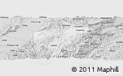 Silver Style Panoramic Map of Ling Xian