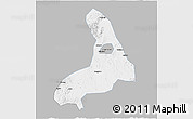 Gray 3D Map of Lingling, single color outside