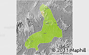Physical 3D Map of Lingling, desaturated