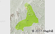 Physical 3D Map of Lingling, lighten, semi-desaturated