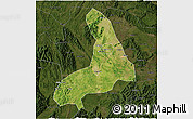 Satellite 3D Map of Lingling, darken