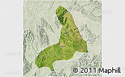 Satellite 3D Map of Lingling, lighten