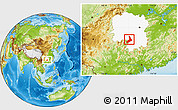 Physical Location Map of Lingling, highlighted parent region