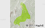 Physical Map of Lingling, lighten, semi-desaturated