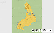 Savanna Style Map of Lingling, single color outside
