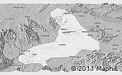 Gray Panoramic Map of Lingling