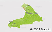 Physical Panoramic Map of Lingling, cropped outside