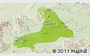 Physical Panoramic Map of Lingling, lighten
