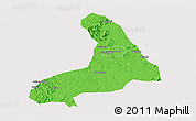 Political Panoramic Map of Lingling, cropped outside