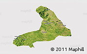 Satellite Panoramic Map of Lingling, cropped outside