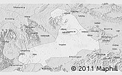 Silver Style Panoramic Map of Lingling