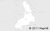 Silver Style Simple Map of Lingling