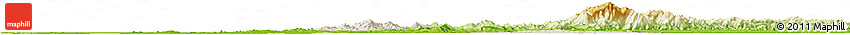 Shaded Relief Horizon Map of Linxiang, physical outside Shaded Relief Horizon Map of Linxiang, physical outside