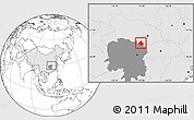 Blank Location Map of Linxiang, highlighted country, highlighted parent region