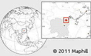 Blank Location Map of Linxiang, highlighted parent region