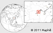 Blank Location Map of Linxiang