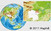 Physical Location Map of Linxiang, highlighted parent region