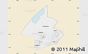 Classic Style Map of Linxiang, single color outside