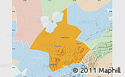 Political Map of Linxiang, lighten