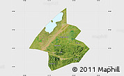Satellite Map of Linxiang, single color outside