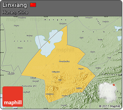 Savanna Style Map of Linxiang