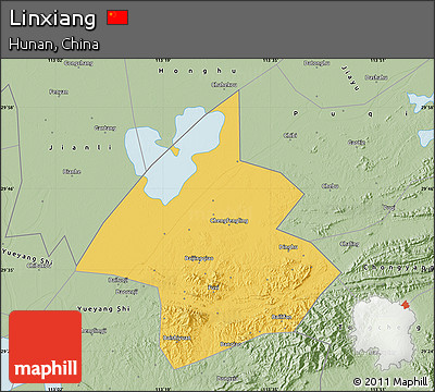 Savanna Style Map of Linxiang