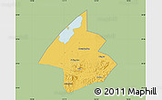 Savanna Style Map of Linxiang, single color outside
