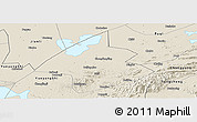 Shaded Relief Panoramic Map of Linxiang