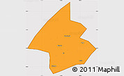 Political Simple Map of Linxiang, cropped outside