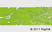 Physical Panoramic Map of Miluo