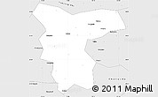 Silver Style Simple Map of Miluo