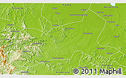 Physical 3D Map of Ningxiang