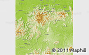Physical 3D Map of Ningyuan
