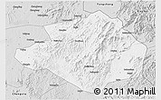 Silver Style 3D Map of Pingjiang