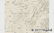 Shaded Relief Map of Pingjiang