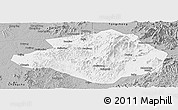 Gray Panoramic Map of Pingjiang