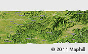 Satellite Panoramic Map of Pingjiang
