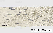 Shaded Relief Panoramic Map of Pingjiang
