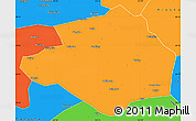 Political Simple Map of Pingjiang
