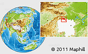 Physical Location Map of Shimen, highlighted parent region