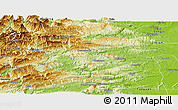 Physical Panoramic Map of Shimen