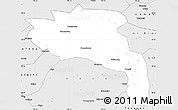 Silver Style Simple Map of Shimen