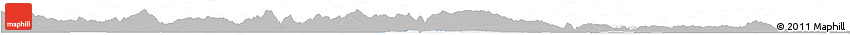 Gray Horizon Map of Taojiang, single color outside