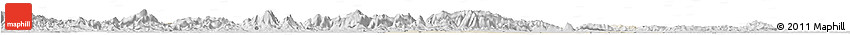Shaded Relief Horizon Map of Taojiang, desaturated Shaded Relief Horizon Map of Taojiang, desaturated
