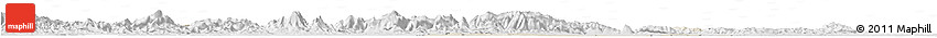 Shaded Relief Horizon Map of Taojiang, lighten, desaturated Shaded Relief Horizon Map of Taojiang, lighten, desaturated