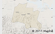 Shaded Relief Map of Taojiang, lighten