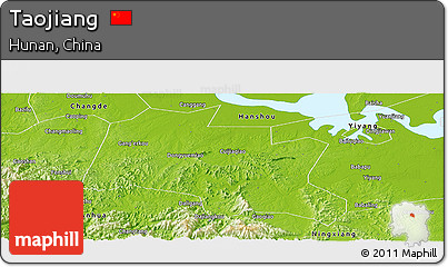 Physical Panoramic Map of Taojiang