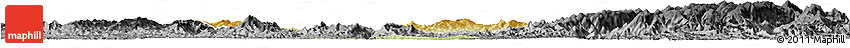 Physical Horizon Map of Tongdao, darken, desaturated