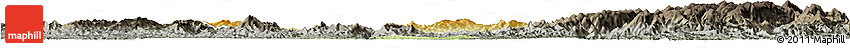 Physical Horizon Map of Tongdao, darken, semi-desaturated