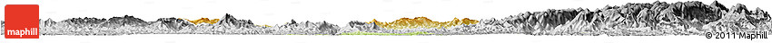 Physical Horizon Map of Tongdao, desaturated
